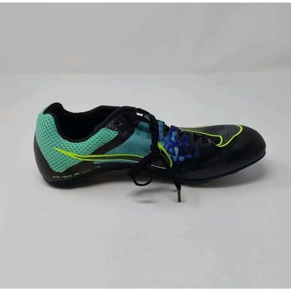 Nike Zoom Rival Sprint Track Spikes Black Green Blue Sz 7 Women/5.5 Men - Picture 14 of 16